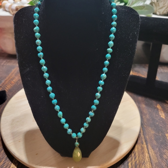 Sterling Silver Turquoise Necklace - Picture 4 of 8